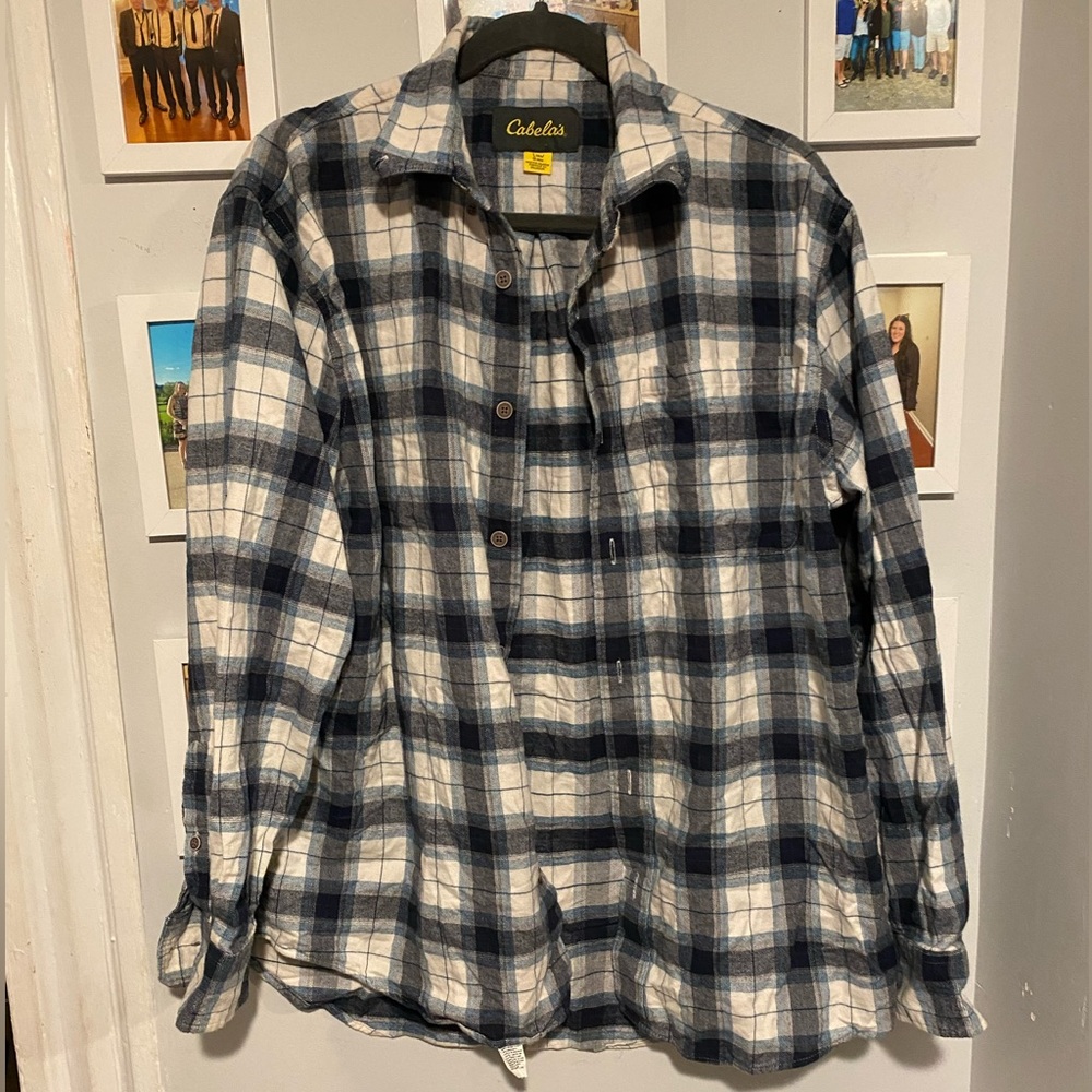MENS CABELAS flannel shirt